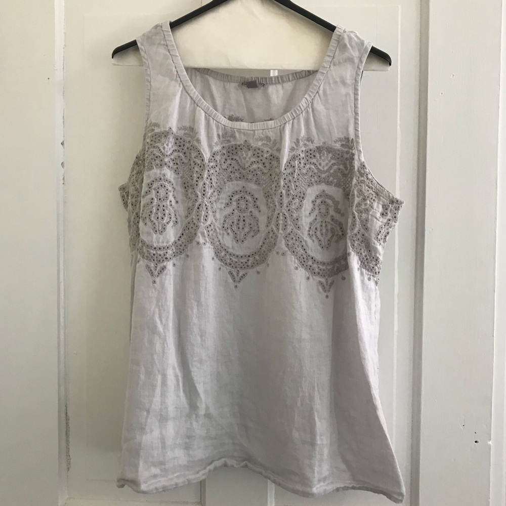 J.Jill Linen Sleevless Top XL